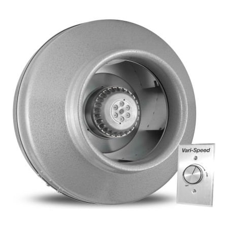 Atmosphere Vortex Powerfan 8'' In-Line Duct Fan VTX800-A - 739 CFM with Vari-Speed Speed Control Kit vtx800-A